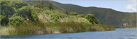 The highland of Ecuador - Cuicocha lagune