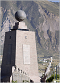 Monument of the Equator line - Ecuador